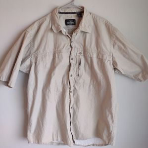 Men's Redhead Khaki Hunting / Fishing Shirt Size Large